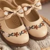 کفش دخترانه مدل گلدوزی شده کدPO030037