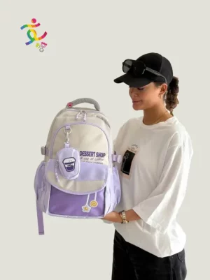 کوله پشتی مدرسه کیف آویز دار Hasel - یاسی