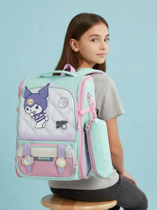 کوله پشتی مدرسه دخترانه کرومی کدPM040140